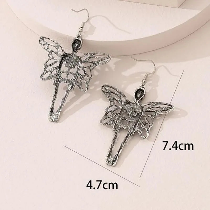 Halloween skeleton earrings alloy skull drop earrings exaggerated style women colour ER23Y0679