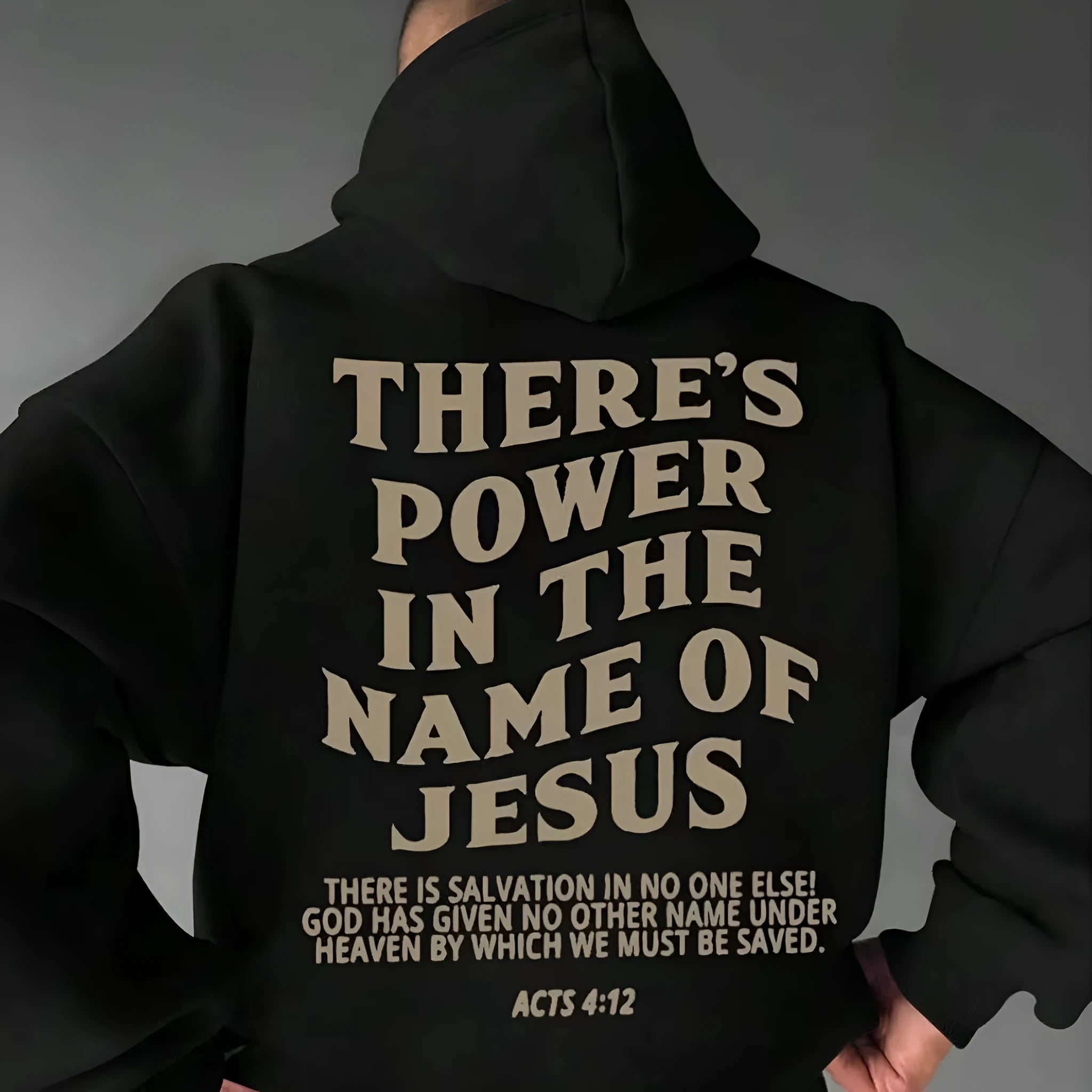 Unisex pullover hoodie with loose fit, long sleeves, and graphic pattern of letters and numbers, polyester fibre fabric