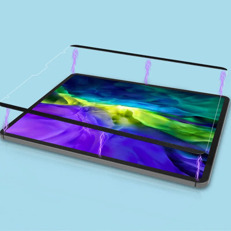 Magnetic removable PET painting film for iPad tablets with installation accessories