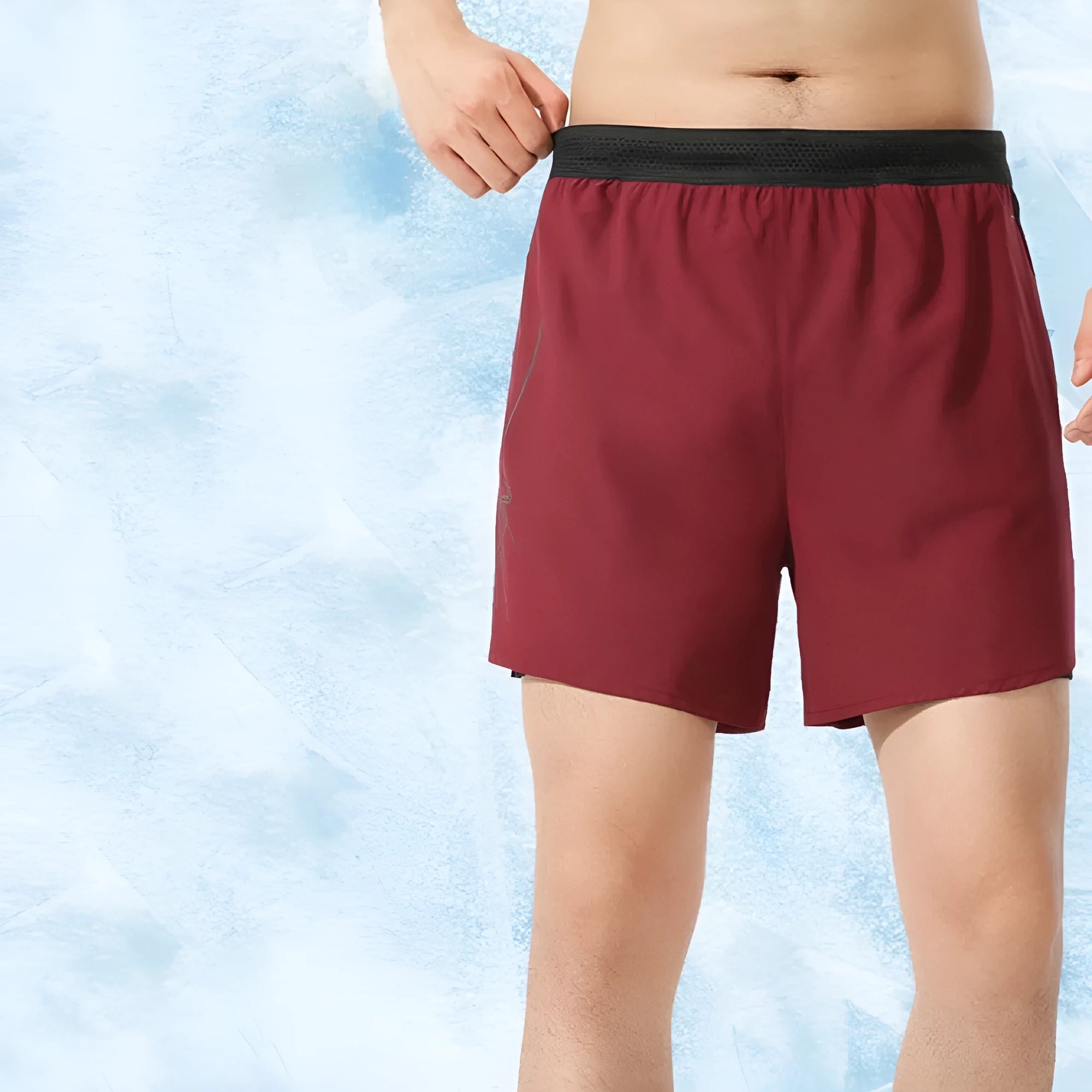 Men's polyester basketball shorts in multiple colour options with low waist design