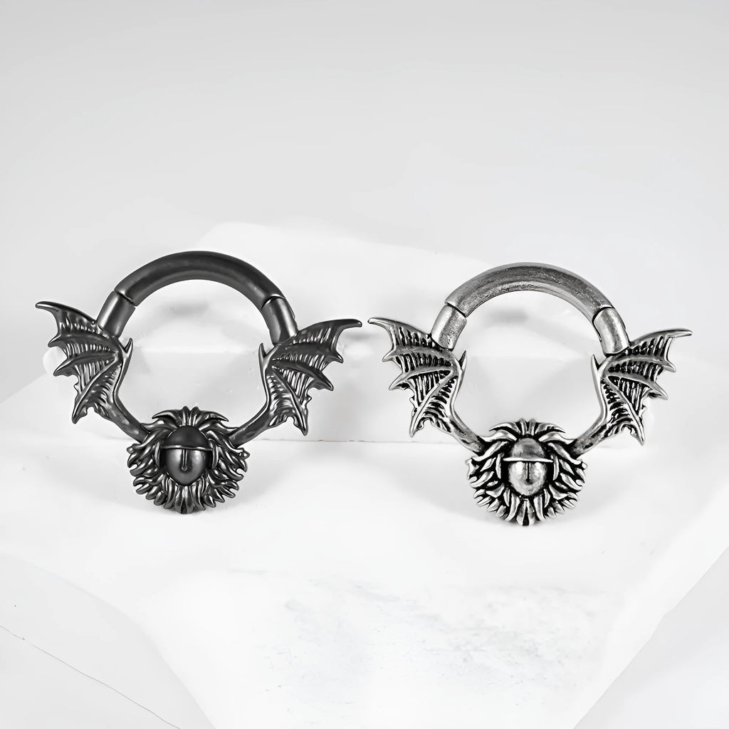 Copper magnetic ear extender earrings with geometric cone and round design in multiple colour styles