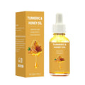 30ml turmeric honey essential oil bottle with neutral packaging for facial beauty application