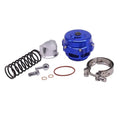 Shiny aluminum alloy turbo bypass valve 50MM universal pressure relief device in engine compartment