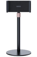 Black adjustable tablet bracket extended to maximum 200mm height holding an 11-inch tablet