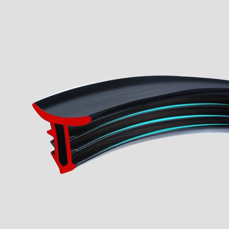 Outlander dashboard soundproof seal strip with integrated card slots, 1.6 metre silicone construction