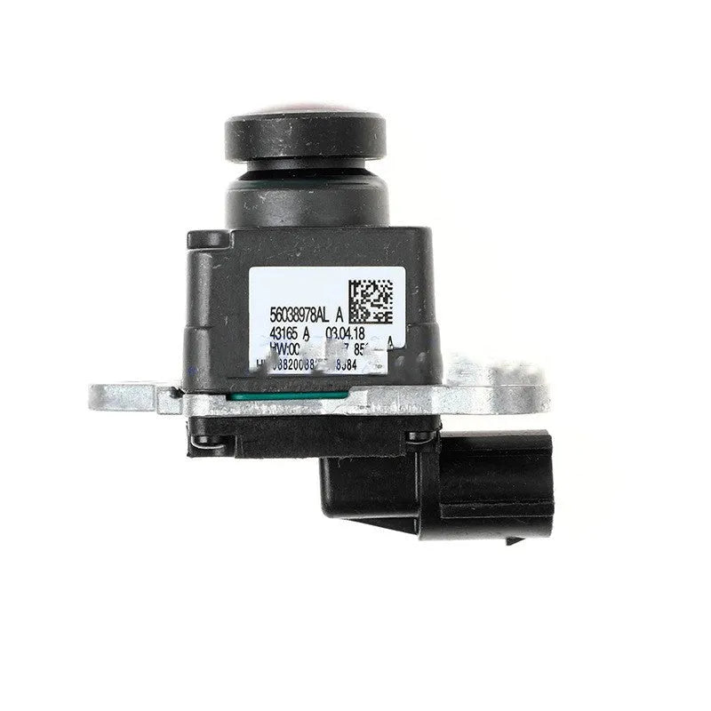 Black plastic reversing camera for Dodge Ram trucks with rotating adjustable lens