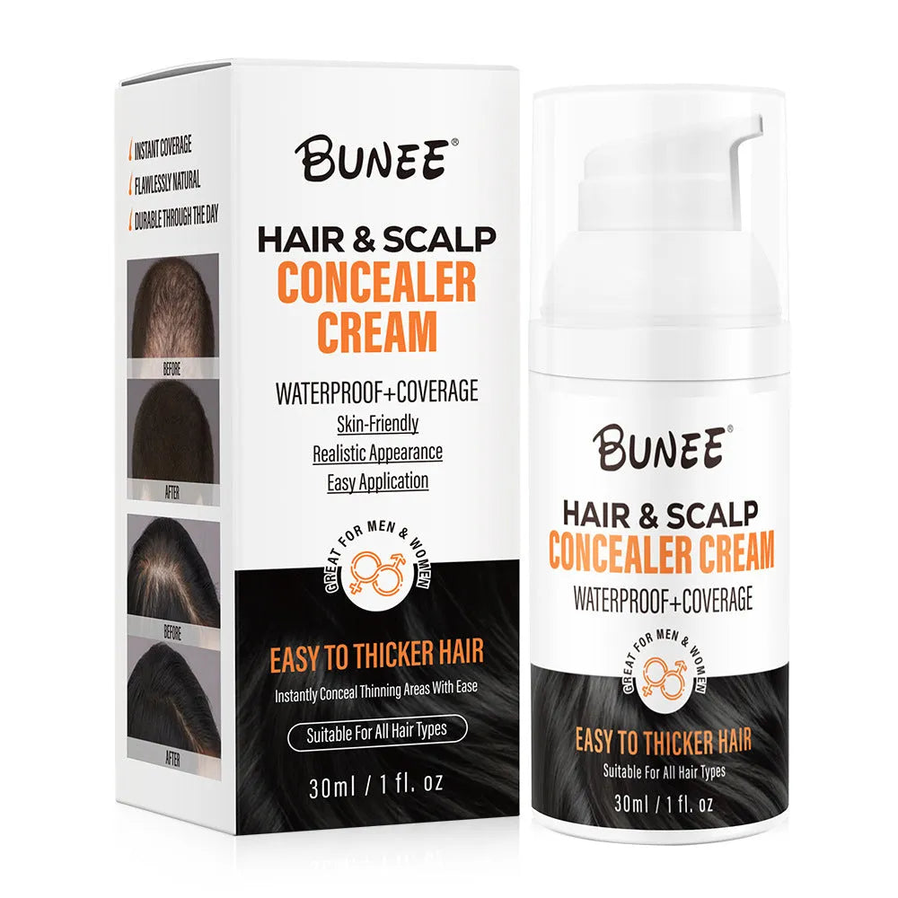 30 ml tube of dense scalp concealer pomade for covering hair thinning and nourishing scalp