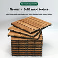 Camphor pine wooden flooring tiles measuring 30x30cm with brushed finish