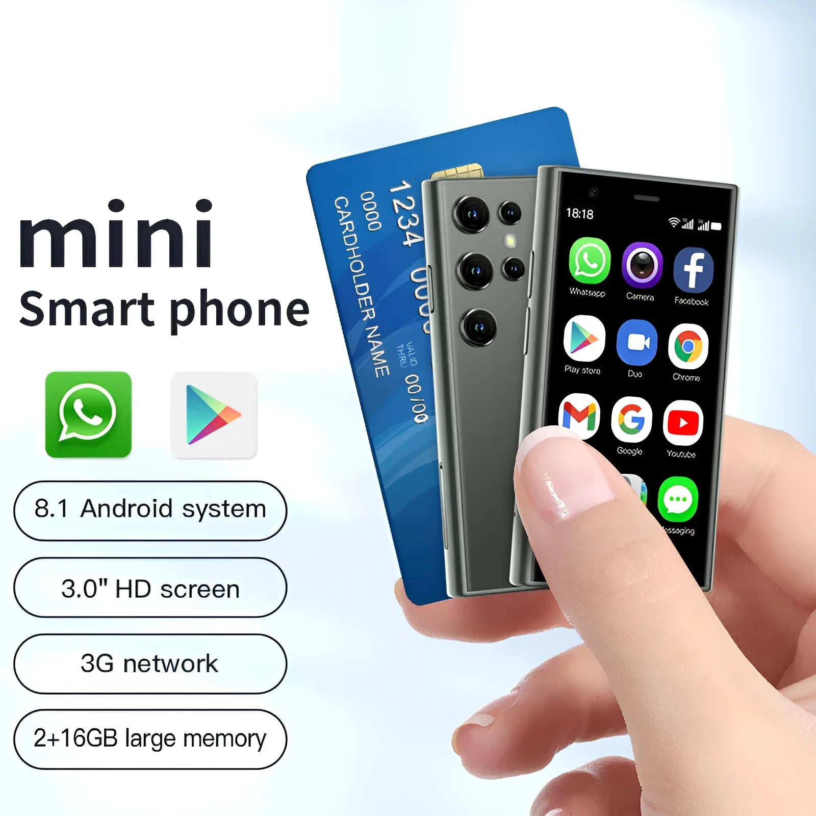 S23PRO XS15 mini Android smartphone in black green pink purple colours with 30cm screen