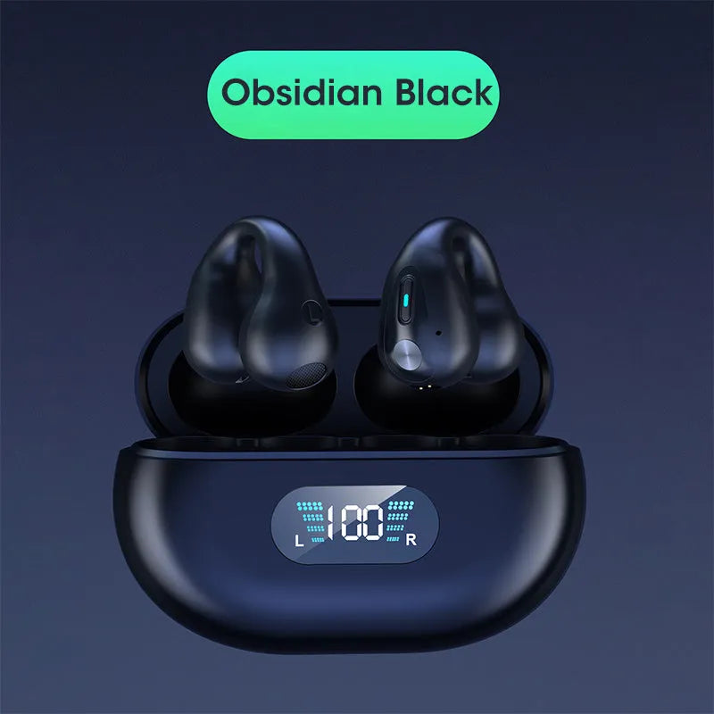 Bone conduction Bluetooth headset clip in ear clip design with bilateral stereo sound