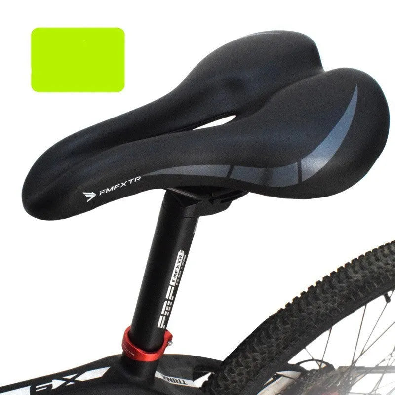 Bicycle seat cushion with hollow centre design showing dimensions of 270mm by 180mm