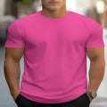 Men's loose fit round neck t-shirt in polyester fabric with printed design