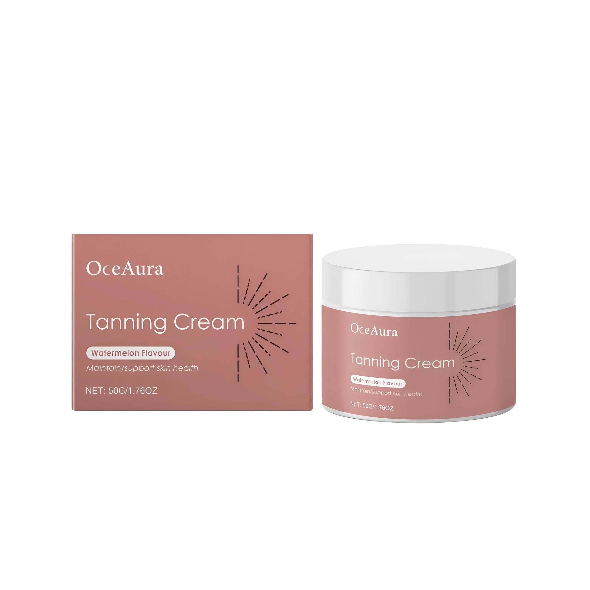 50g tub of tanning cream with walnut shell extract and coconut oil