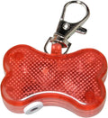 LED bone-shaped glowing pendant for pet collars in multiple colour options