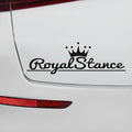 Reflective crown design car sticker made from colourful PET vinyl, 30cm long by 12cm wide.
