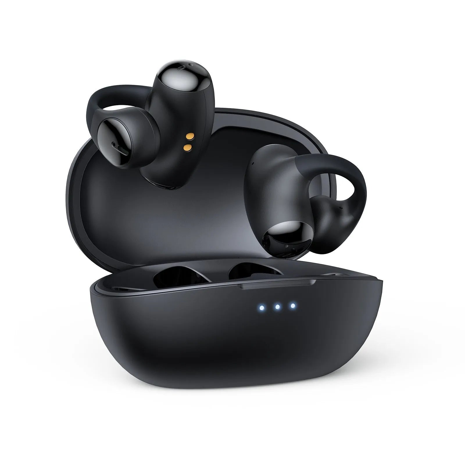 Black T306 clip-on ear hook style Bluetooth gaming sports headset