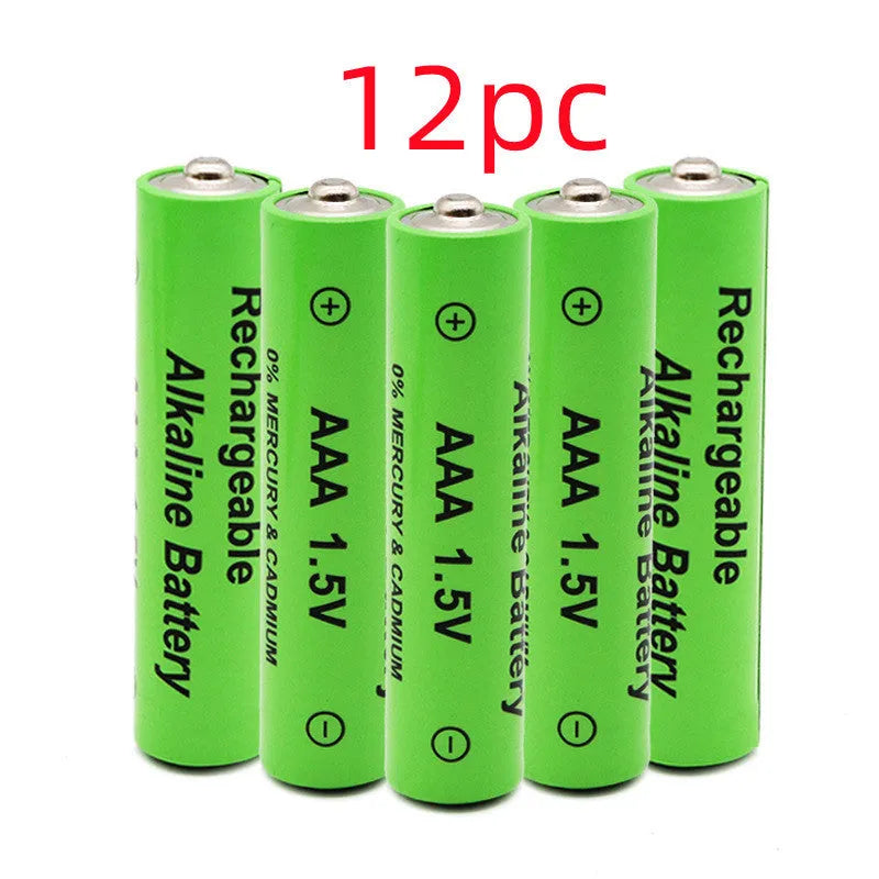 AA alkaline rechargeable battery 3000mAh industrial grade with green casing