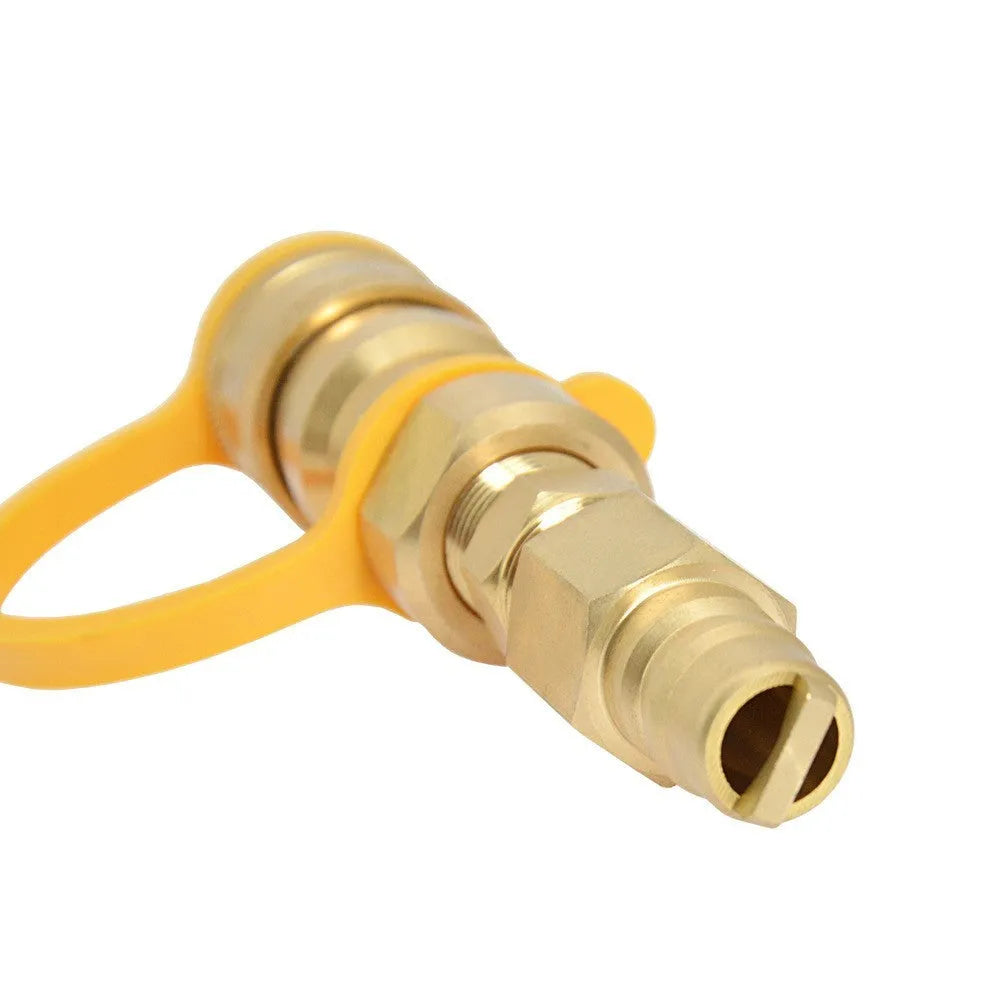 Brass gas propane conversion charging connector with 3/8 American standard thread for tank refilling