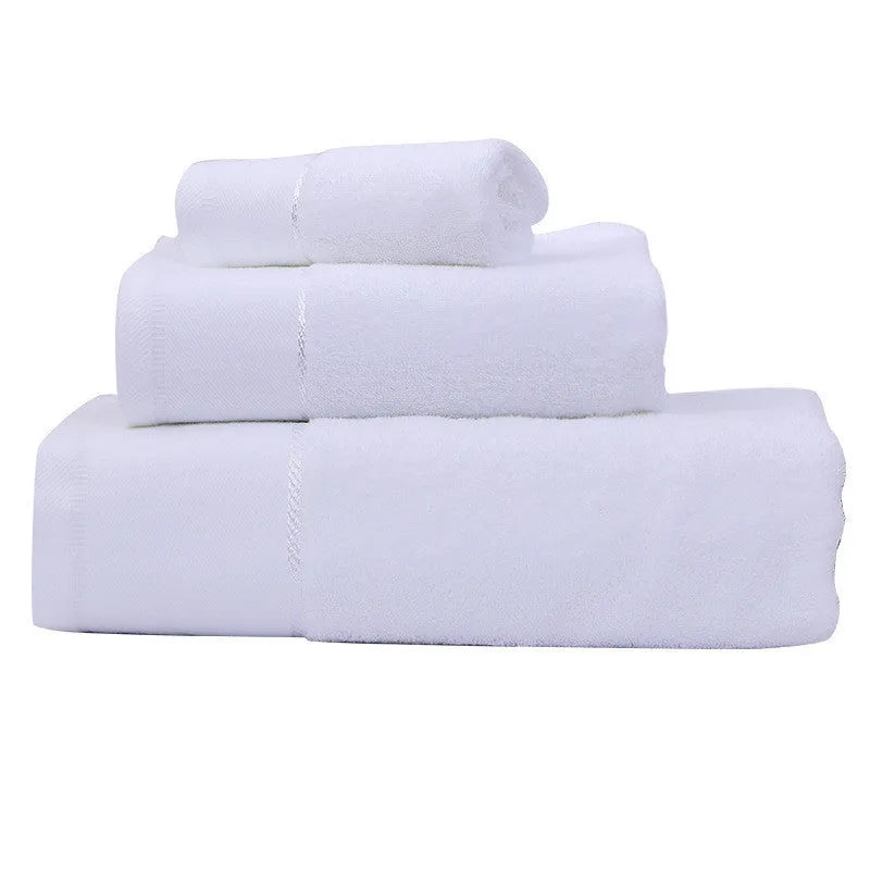 Cotton absorbent hotel bath towel 70x140cm 600g in white blue grey colours