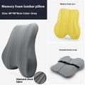 Office station chair lumbar support body in gray navy blue or pink with 40x40x8cm dimensions and polyester fiber filling