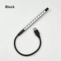 USB-powered spiral LED night light with aluminium alloy shade for laptop keyboards