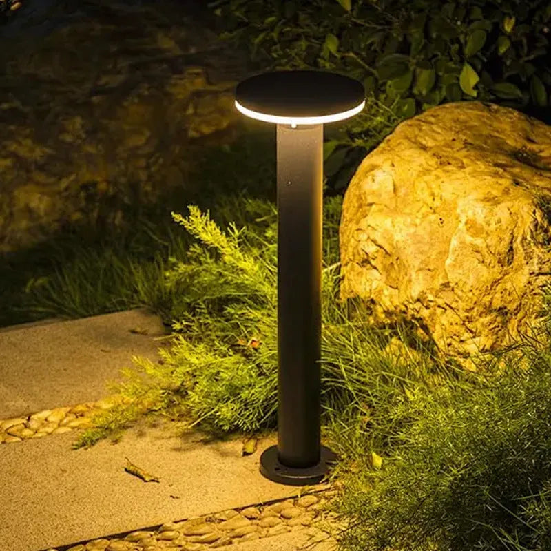 LED Outdoor Lawn Lamp Courtyard Square Garden Lawn Lamp Aluminium IP65 300mm 600mm Round Square Powered Landscape Lighting for Pathways Patios Driveways Decorative Illumination
