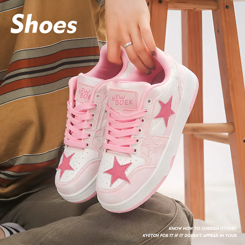 Denim skateboard shoes with rubber soles in black, green, or pink colours with front lace-up design