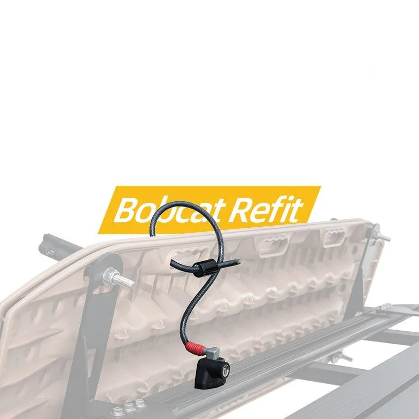 Plastic sheathed steel cable lock for roof platform security in 1200mm or 600mm lengths