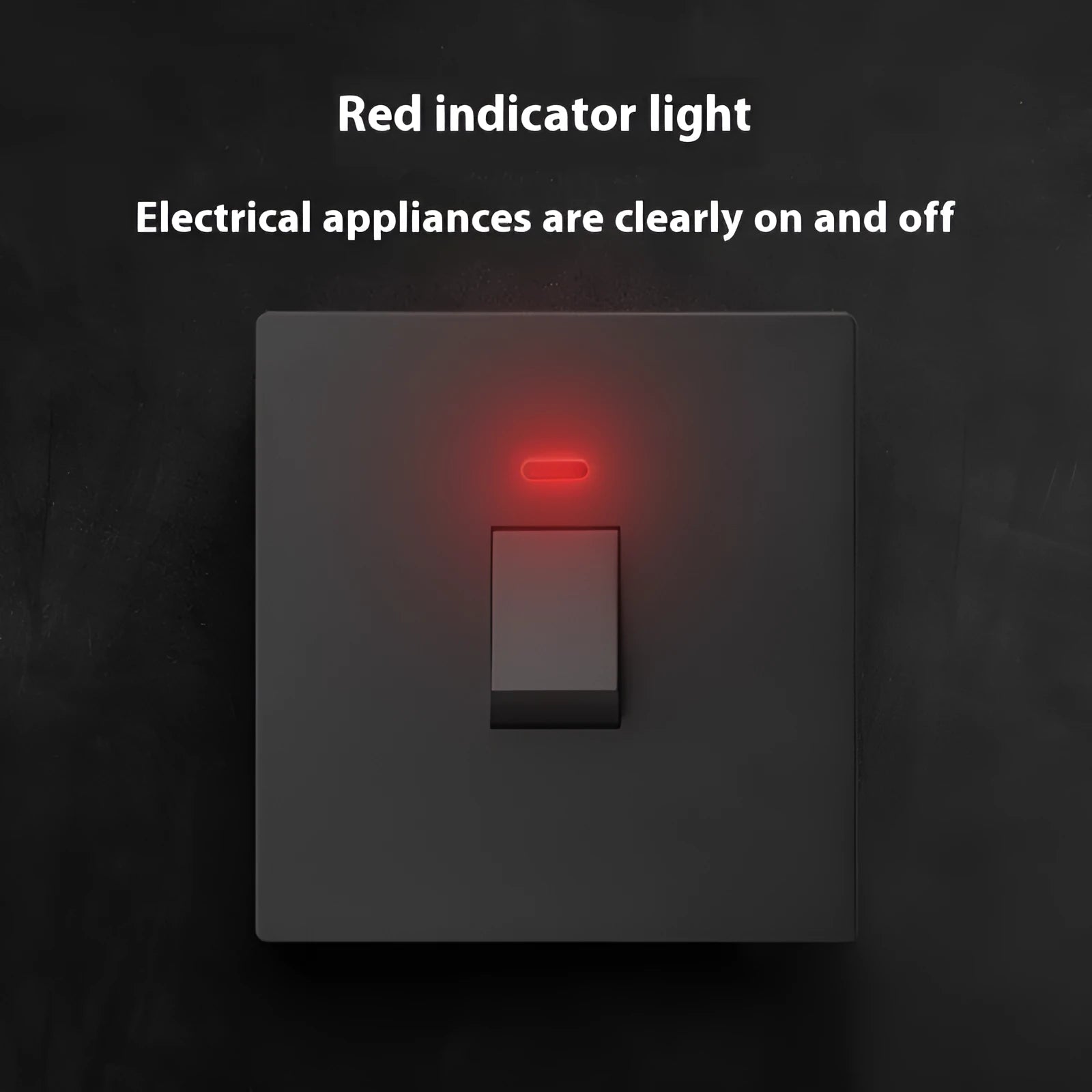 High current double break switch with illuminated panel for water heaters, in gold, grey, or white
