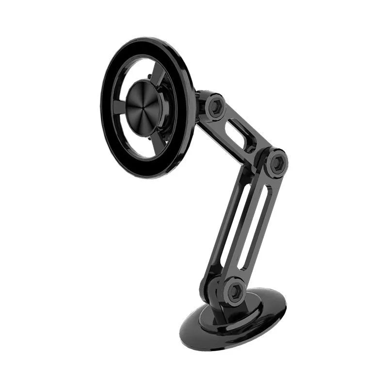 All-metal car magnetic phone holder with magnetic rings and adhesive pads in multiple colour options