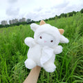 Cartoon lamb design plush car tissue box cover for automotive and household decoration
