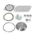 Silver aluminium alloy cooler exhaust gas recirculation plug valve cover for cars