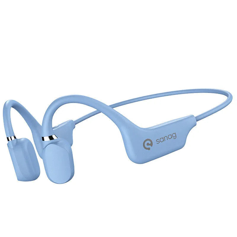 Bone conduction Bluetooth sports headphones in six colours with wireless neckband design