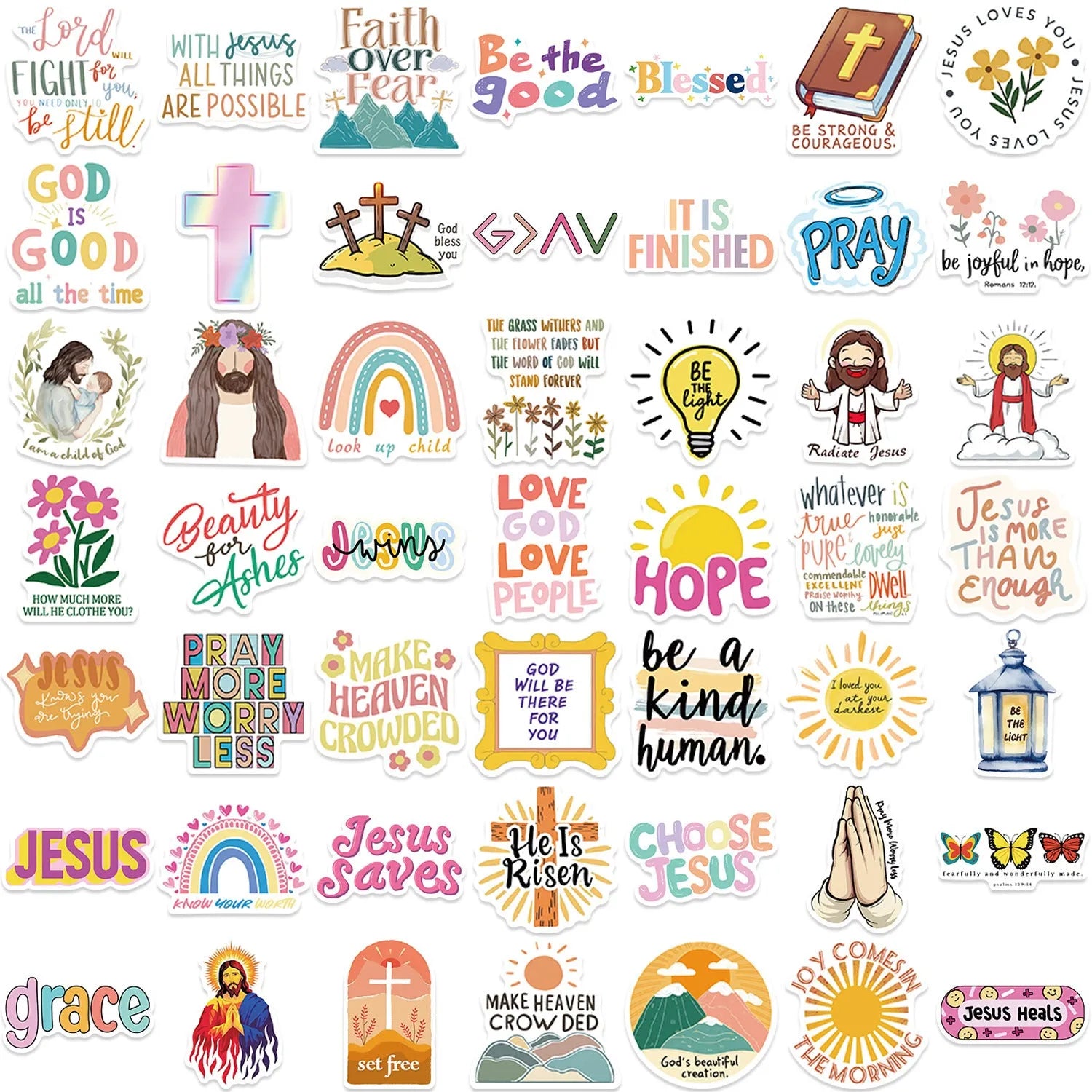 Pack of 50 random design graffiti stickers for walls, laptops, and water bottles