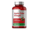 Apple cider vinegar health supplement capsules in container with 150 tablets