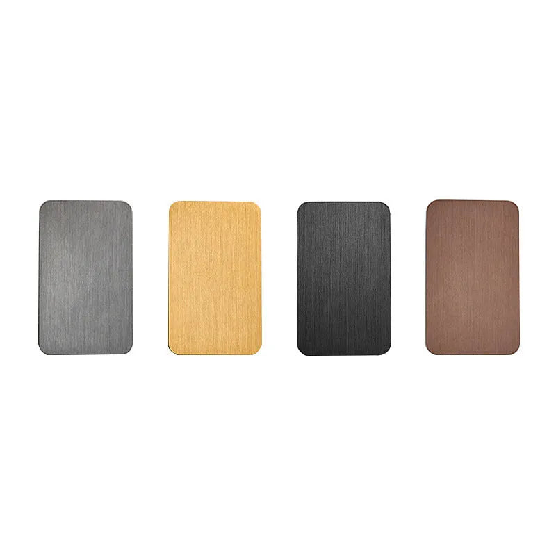Minimalist Nordic-style LED wall lamp in black finish mounted on wall showing adjustable light settings