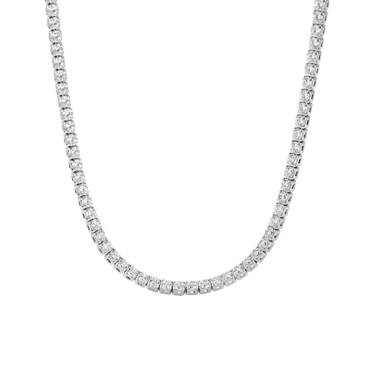 Women's sterling silver necklace with round diamond-cut pendant on silver chain