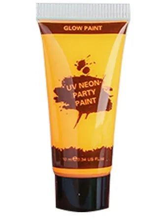 Hose 25ml neon face paint tubes in red, yellow, green, purple, orange, and pink colours