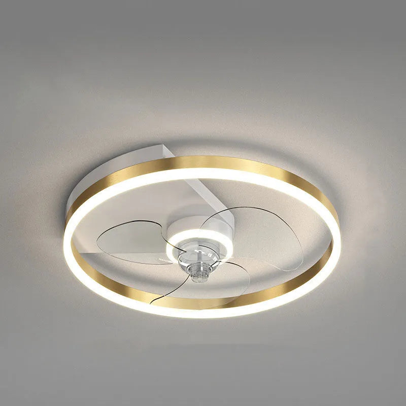 Modern Nordic children's room ceiling lamp with fan in iron construction, LED light source