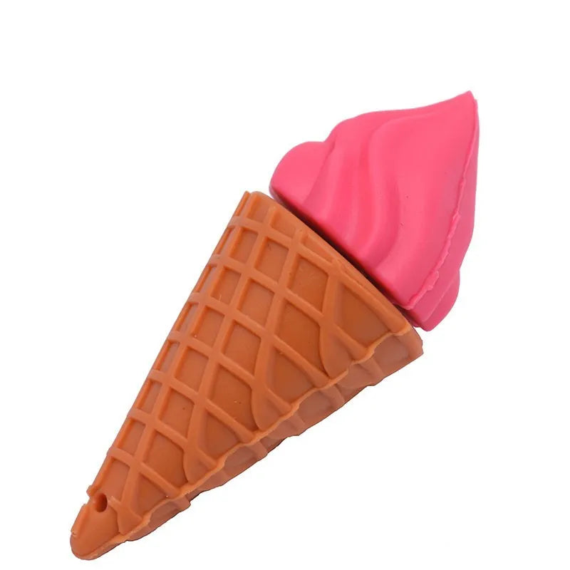 Pink ice cream design USB flash drive with solid-state storage for computers