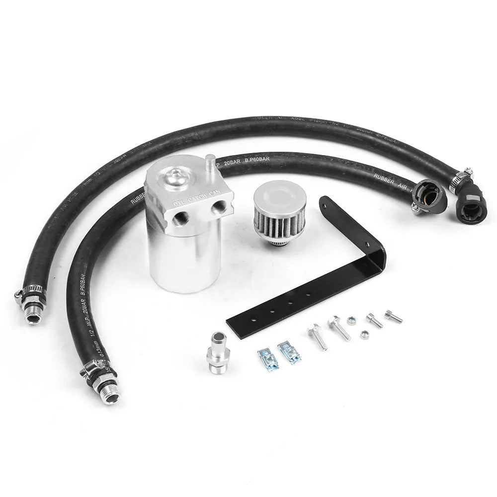 Aluminum alloy oil separator for Ford Expedition in black, blue, red, or silver finish