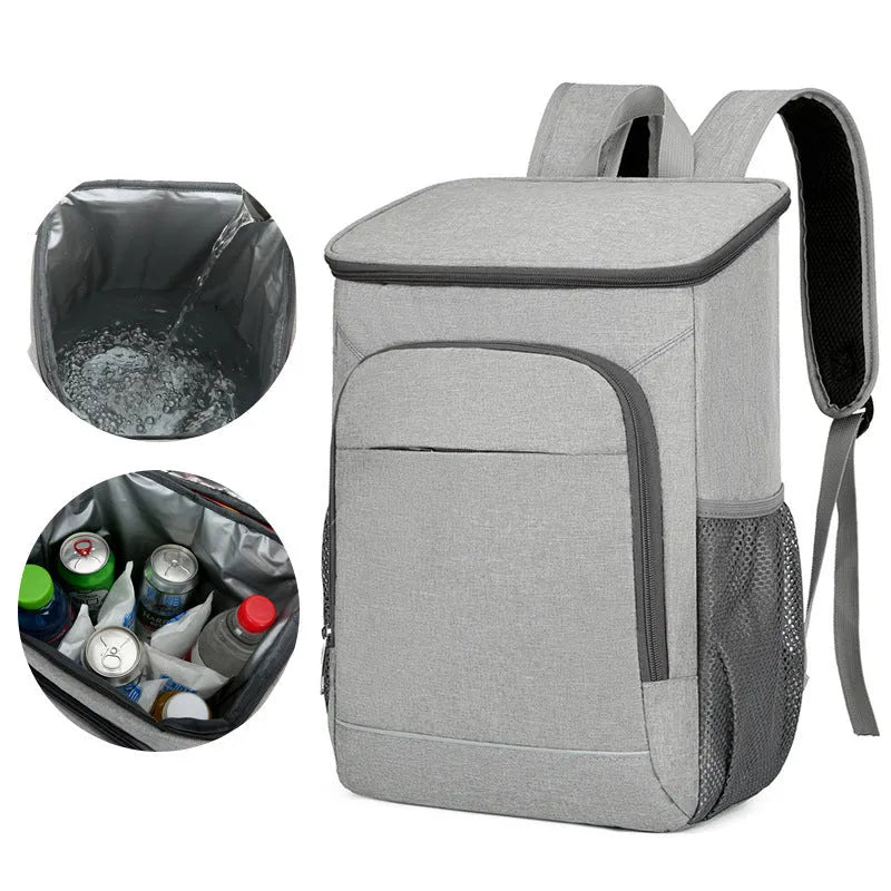 Large outdoor thermal picnic backpack in oxford cloth with curved shoulder straps