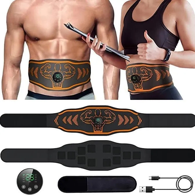Smart EMS massage belt fitness equipment with abdominal strap and arm pads