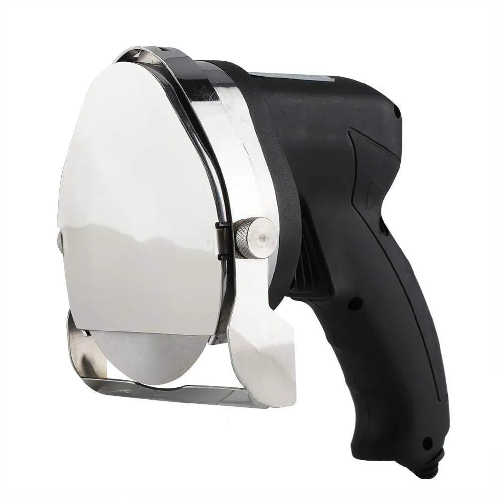 Black KS-100E electric meat cleaver with 80W motor for turkey barbecue preparation.