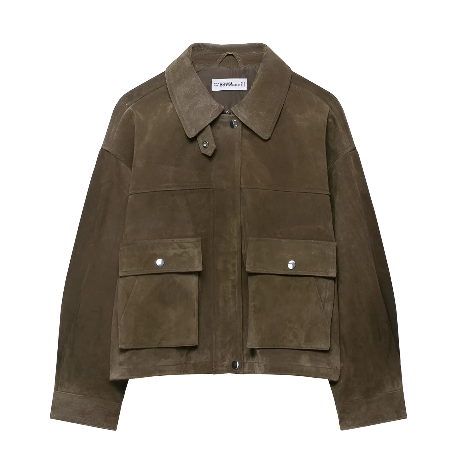 Women's PU jacket in Japanese Korean casual style with medium thickness construction