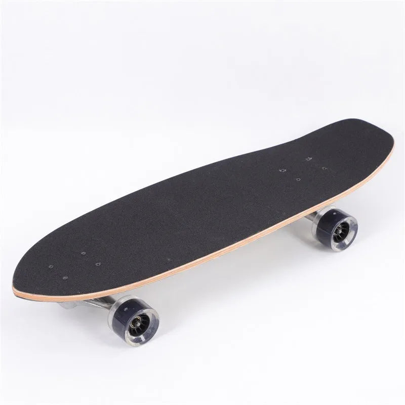 White maple wooden street scooter with 31-inch deck for urban riding