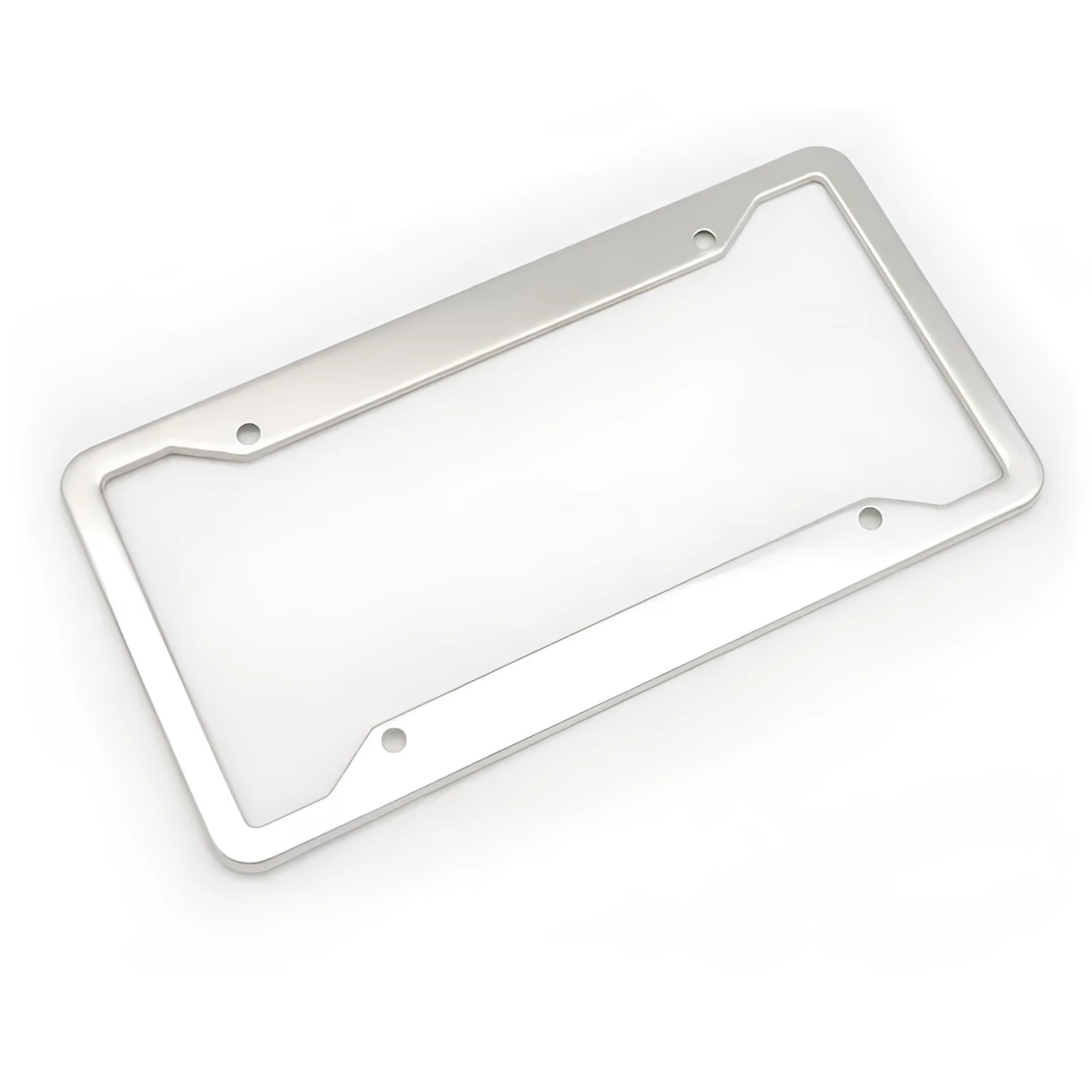 Aluminium alloy licence plate frame with stainless steel construction in four finish options