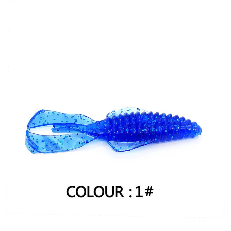 PVC fishing soft bait lure in 8cm or 12cm size with multiple colour options for freshwater and saltwater fishing