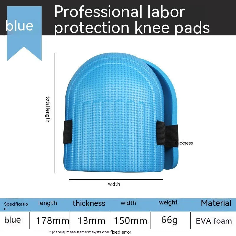 Pair of foam kneepads in four colour options for kneeling work on tile floors and construction sites