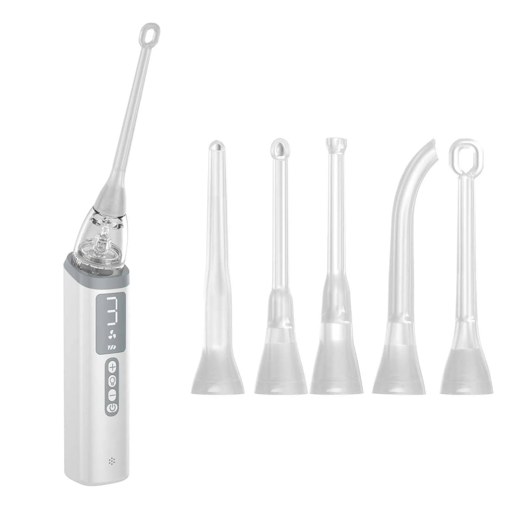 Milky white tonsil stone extractor oral cleaning tool for dental stone removal